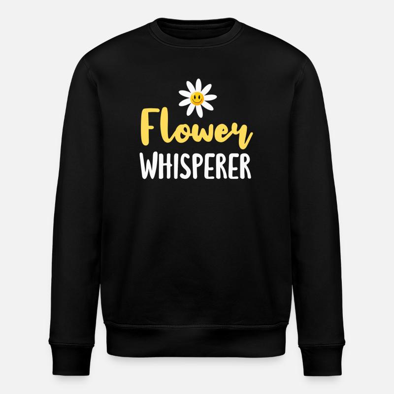 Blume Margarite Floristin - Stanley/Stella Unisex Bio-Sweatshirt ROLLER - Schwarz