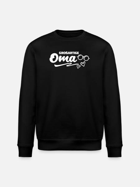 Großmutter Cool Oma Statement Brille Großmama - Stanley/Stella Unisex Bio-Sweatshirt ROLLER - Schwarz