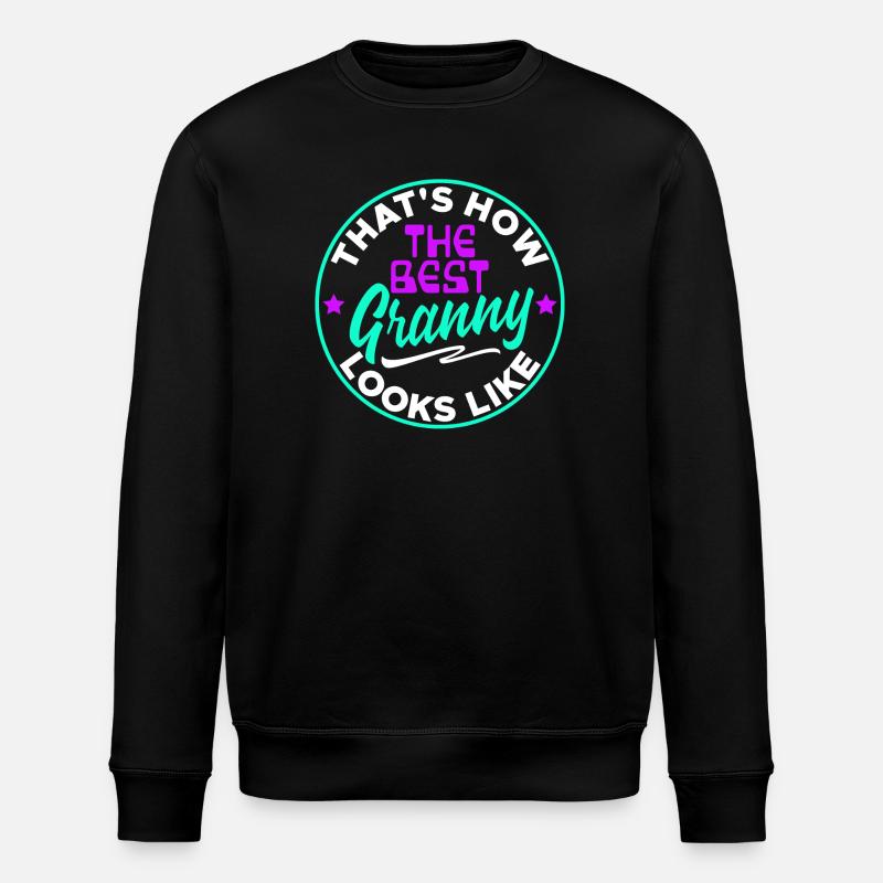 Cool Statement Beste Oma Enkelkind Großmutter - Stanley/Stella Unisex Bio-Sweatshirt ROLLER - Schwarz