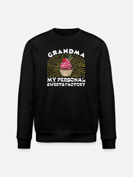 Statement Großmutter Humorvoll Oma Enkelkind - Stanley/Stella Unisex Bio-Sweatshirt ROLLER - Schwarz