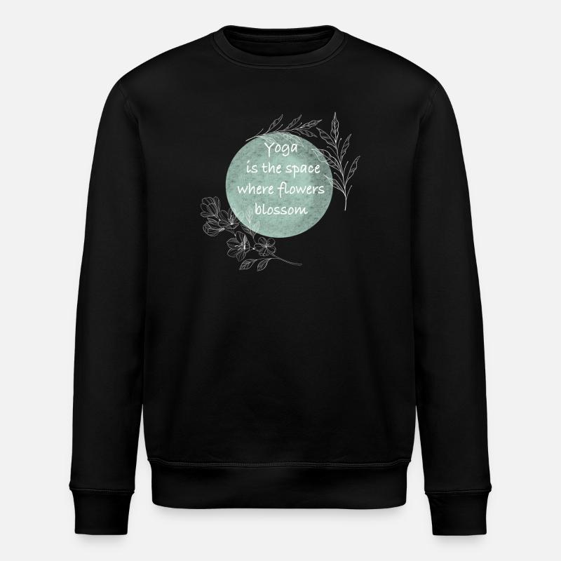 Salle de Yoga Fleur Fleur - Sweat bio ROLLER Stanley/Stella Unisexe - noir