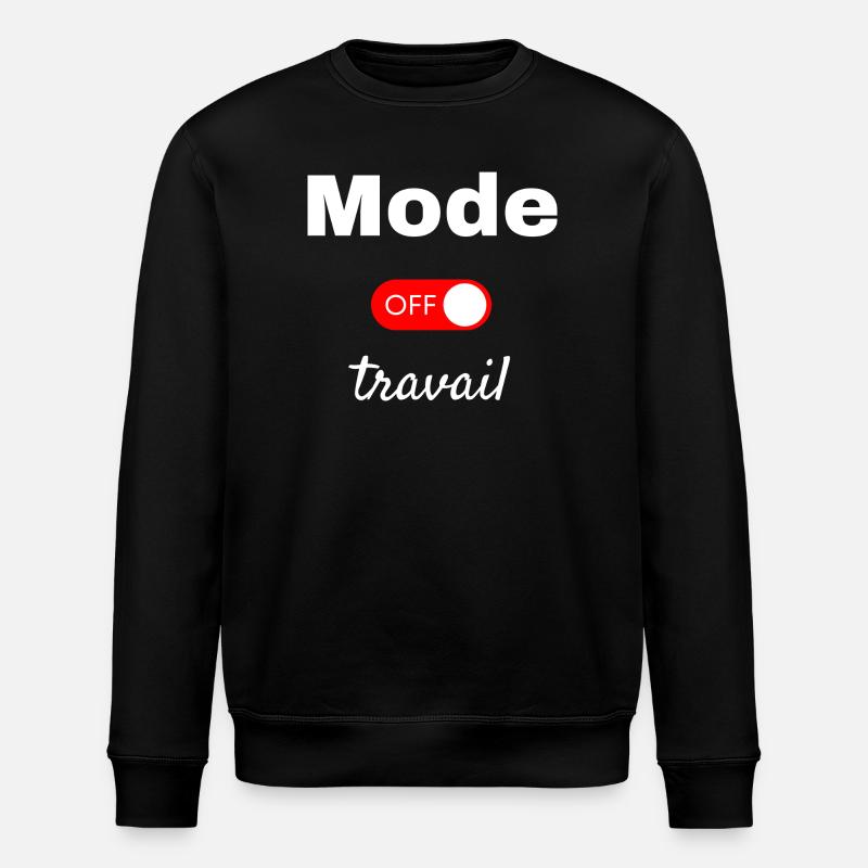 Mode travail off - Sweat bio ROLLER Stanley/Stella Unisexe - noir