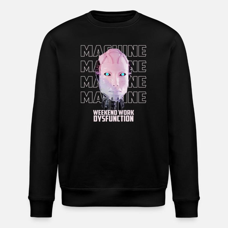Maschine Mensch - Stanley/Stella Unisex Bio-Sweatshirt ROLLER - Schwarz