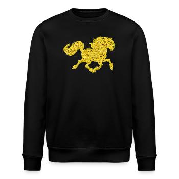 Cheval Amour Chevaux Cool Chevaux Islandais Cheval Fou - Sweat bio ROLLER Stanley/Stella Unisexe - noir - Devant - Nik (191cm)