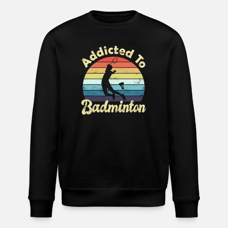 Badminton - Sweat bio ROLLER Stanley/Stella Unisexe - noir