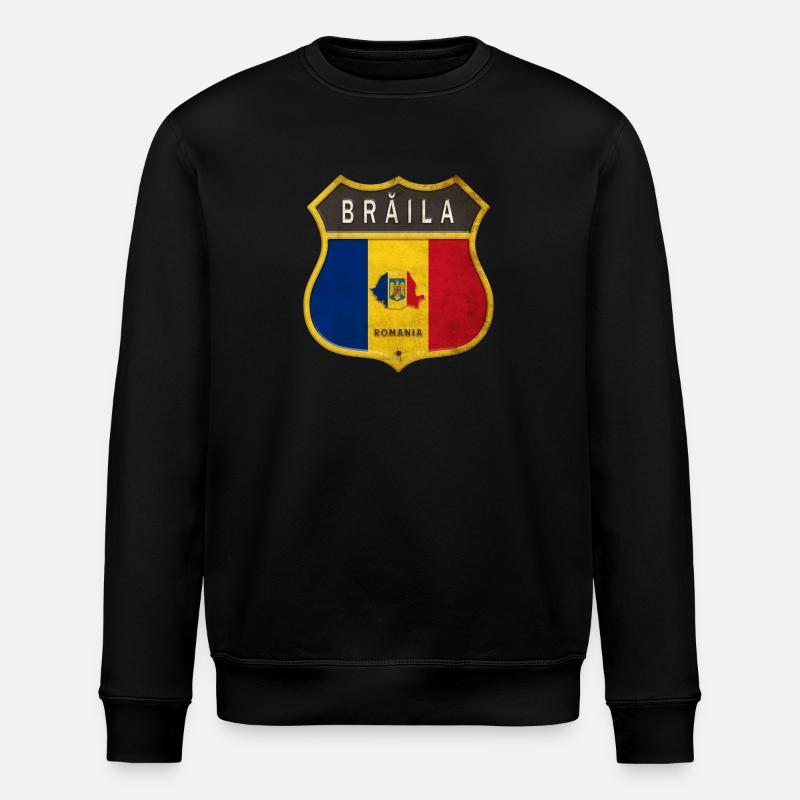 Armoiries de Brăila Romania - Sweat bio ROLLER Stanley/Stella Unisexe - noir
