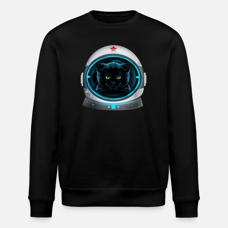 astronaute chat de l’espace en colère - Sweat bio ROLLER Stanley/Stella Unisexe - noir