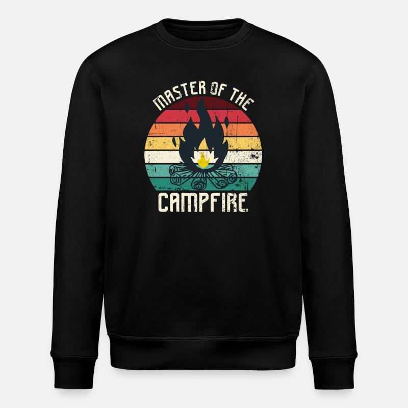 Maître du feu de camp - Sweat bio ROLLER Stanley/Stella Unisexe - noir