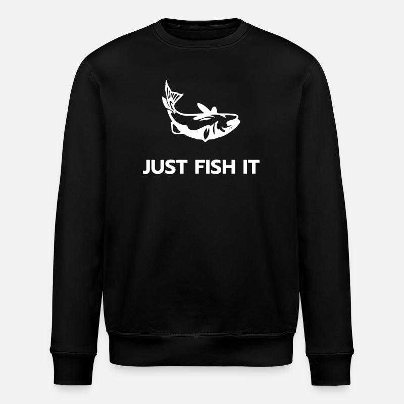 Just fish it - Stanley/Stella ROLLER Unisex Organic Sweatshirt - black
