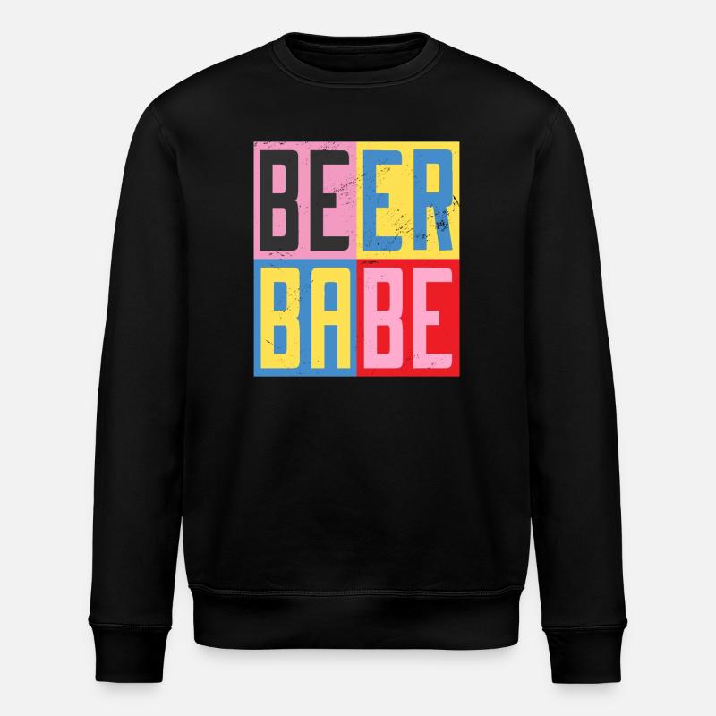 Bier Babe - Stanley/Stella Unisex Bio-Sweatshirt ROLLER - Schwarz