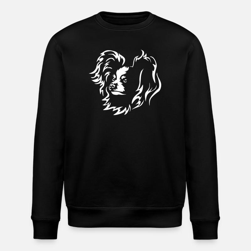 Papillon Kopf "Black Edition" - Stanley/Stella Unisex Bio-Sweatshirt ROLLER - Schwarz