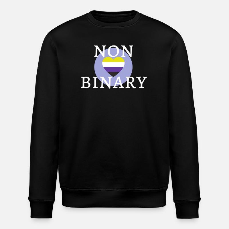 Gender-neutral YES! - Stanley/Stella ROLLER Unisex Organic Sweatshirt - black