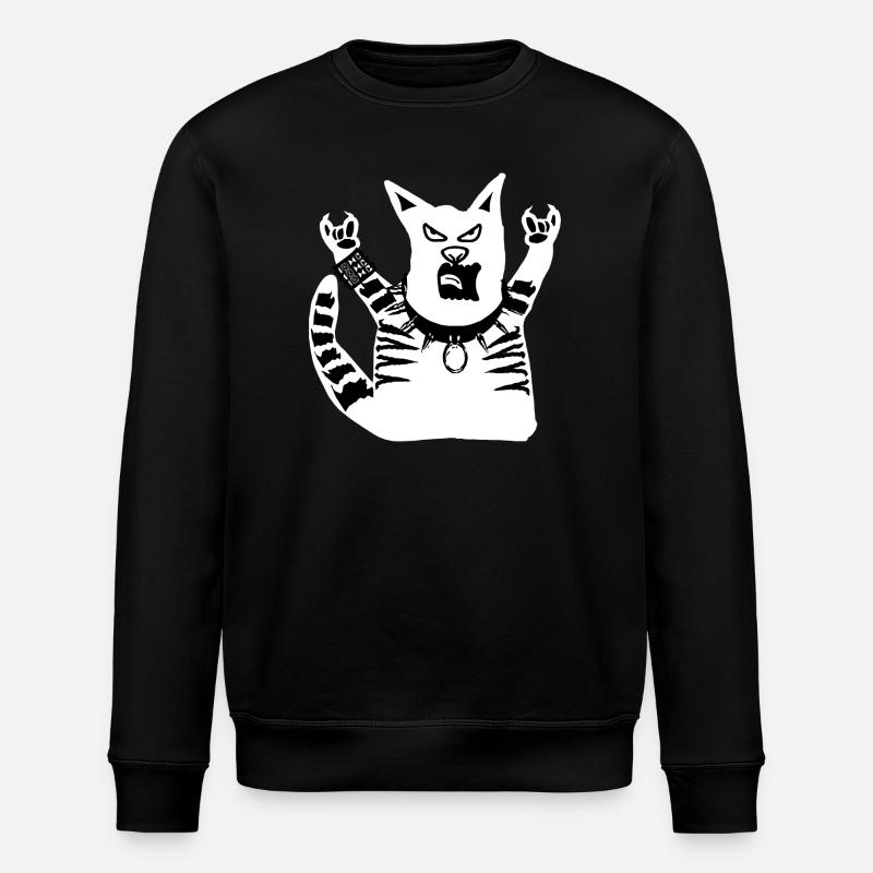 Chat Heavy Metal - Sweat bio ROLLER Stanley/Stella Unisexe - noir