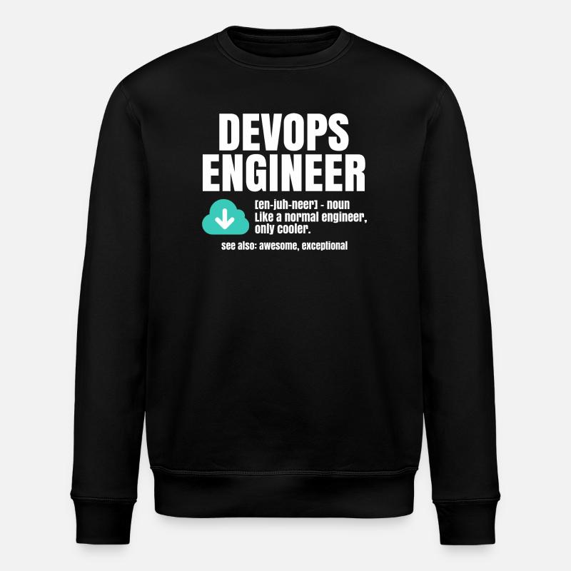 Ingénieur Devops - Sweat bio ROLLER Stanley/Stella Unisexe - noir