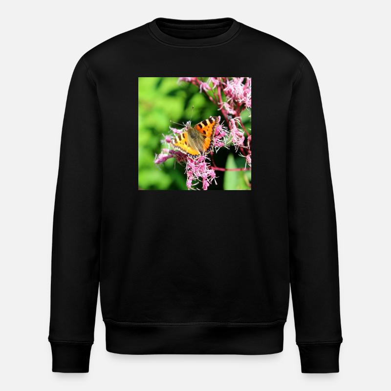Butterflies - Stanley/Stella ROLLER Unisex Organic Sweatshirt - black