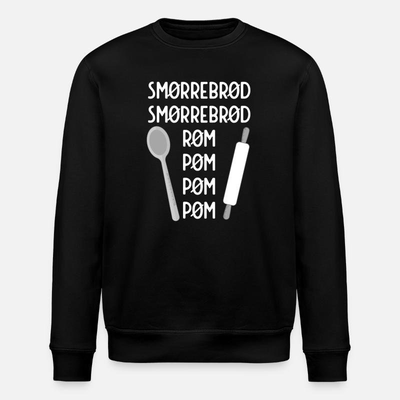 Smørrebrød - Stanley/Stella ROLLER Unisex Organic Sweatshirt - black