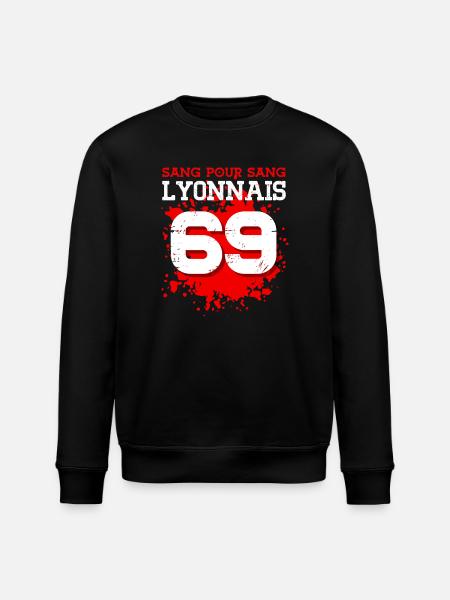 Sang pour Sang Lyonnais - Sweat bio ROLLER Stanley/Stella Unisexe - noir