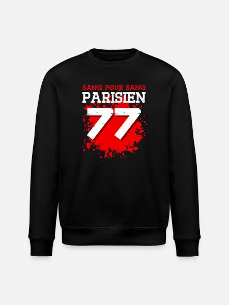 Sang Pour Sang Parisien - 77 - Sweat bio ROLLER Stanley/Stella Unisexe - noir