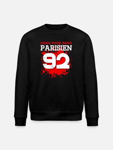 Sang Pour Sang Parisien - 92 - Sweat bio ROLLER Stanley/Stella Unisexe - noir
