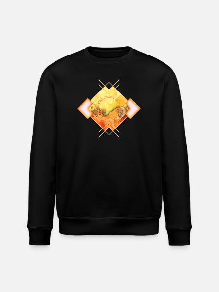 Elegant roses with key notes - Stanley/Stella ROLLER Unisex Organic Sweatshirt - black