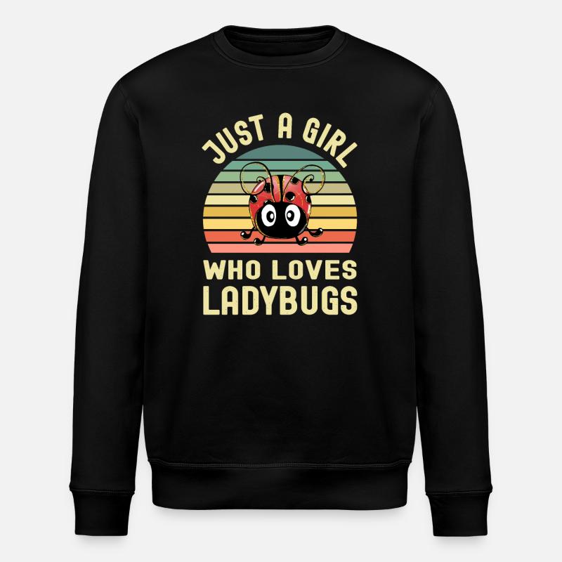 Ladybird - Stanley/Stella ROLLER Unisex Organic Sweatshirt - black