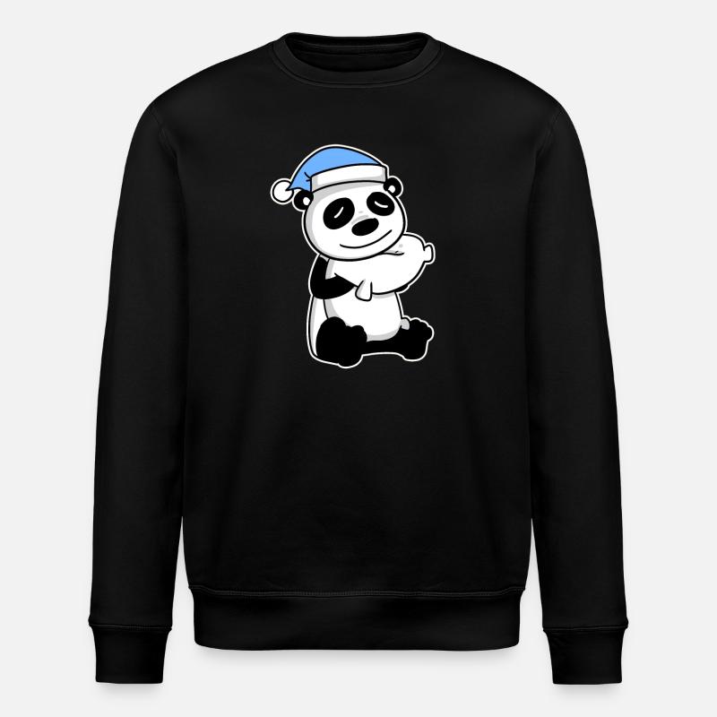 Panda Baby - Stanley/Stella ROLLER Unisex Organic Sweatshirt - black