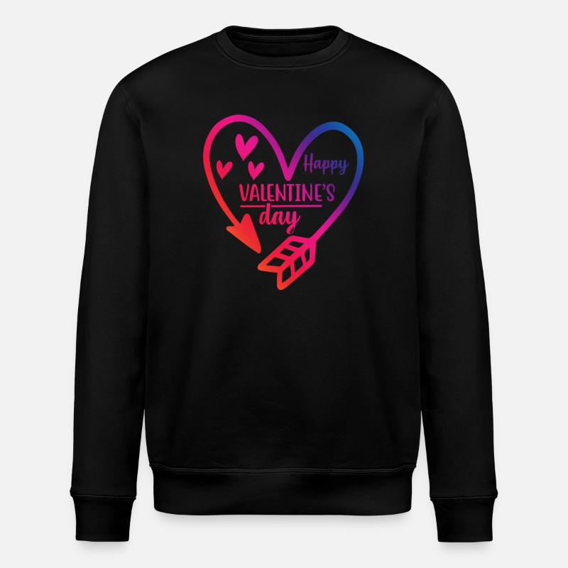 joyeux t-shirt Saint-Valentin Saint-Valentin - Sweat bio ROLLER Stanley/Stella Unisexe - noir