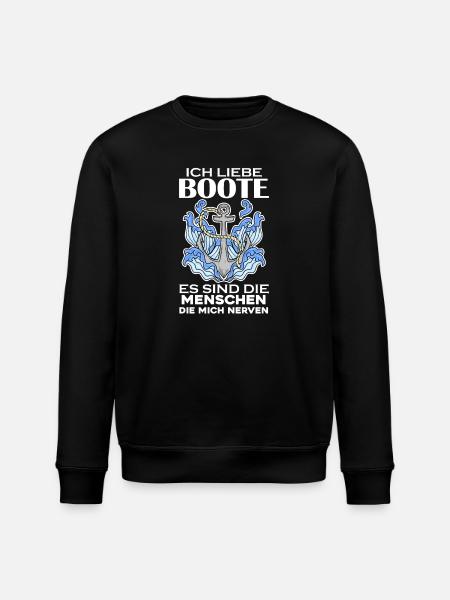 Motorboot Kapitän Boot - Stanley/Stella Unisex Bio-Sweatshirt ROLLER - Schwarz