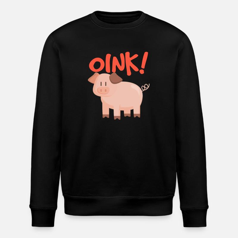 Cochon Oink - Sweat bio ROLLER Stanley/Stella Unisexe - noir