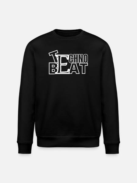 Motif techno, tenue de festival, style de fête - Sweat bio ROLLER Stanley/Stella Unisexe - noir