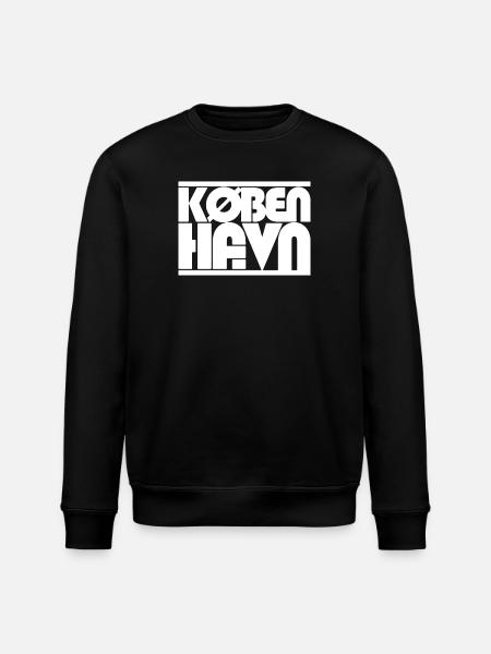 Copenhagen Danmark lettering design - Stanley/Stella ROLLER Unisex Organic Sweatshirt - black