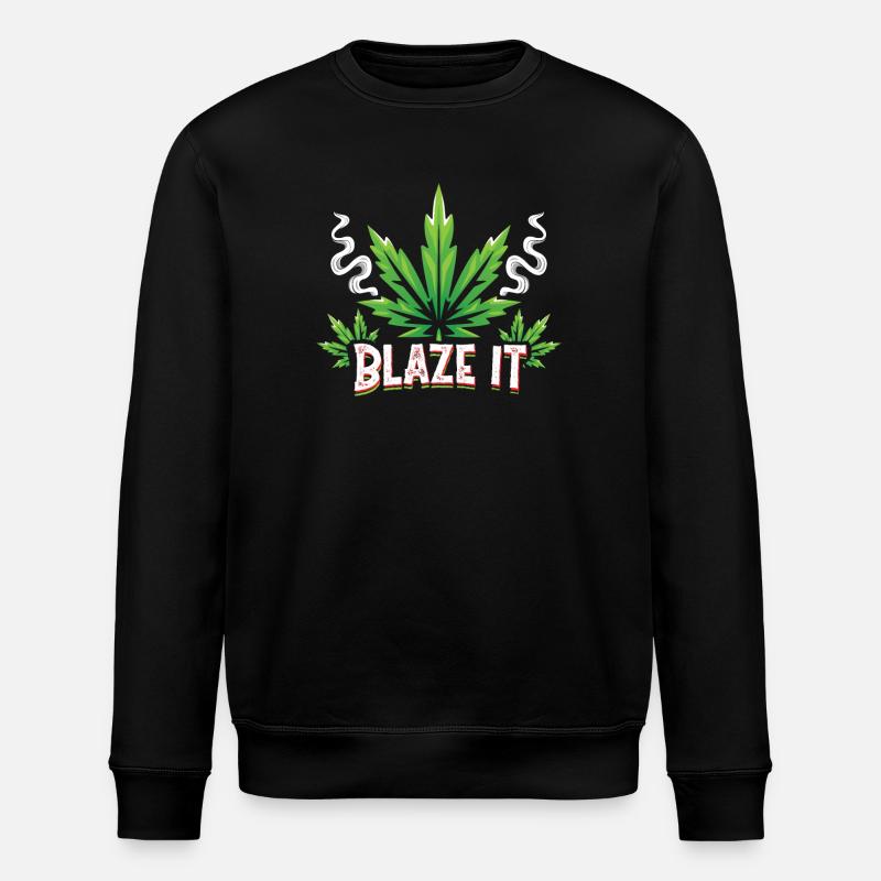 Blaze it - Stanley/Stella Unisex Bio-Sweatshirt ROLLER - Schwarz