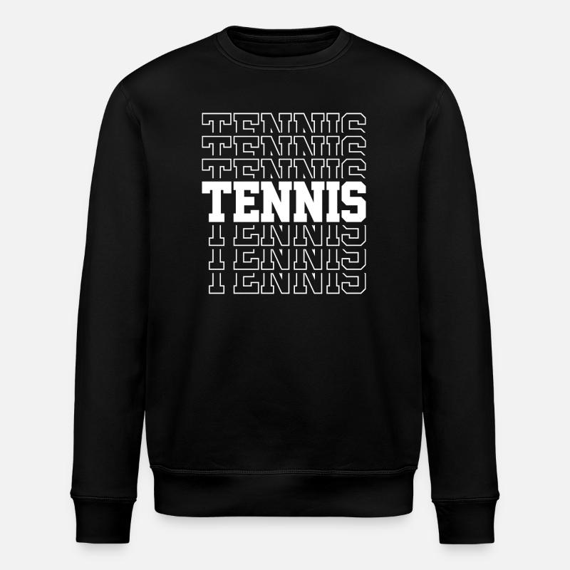 Motif typographique de tennis Police multiple - Sweat bio ROLLER Stanley/Stella Unisexe - noir