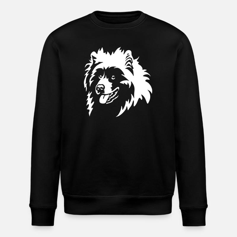 Samoyed Head "Black Edition" - Stanley/Stella ROLLER Unisex Organic Sweatshirt - black