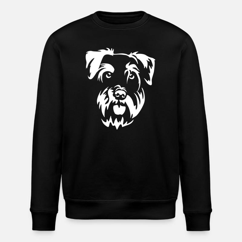 Tête Schnauzer miniature « Black Edition » - Sweat bio ROLLER Stanley/Stella Unisexe - noir