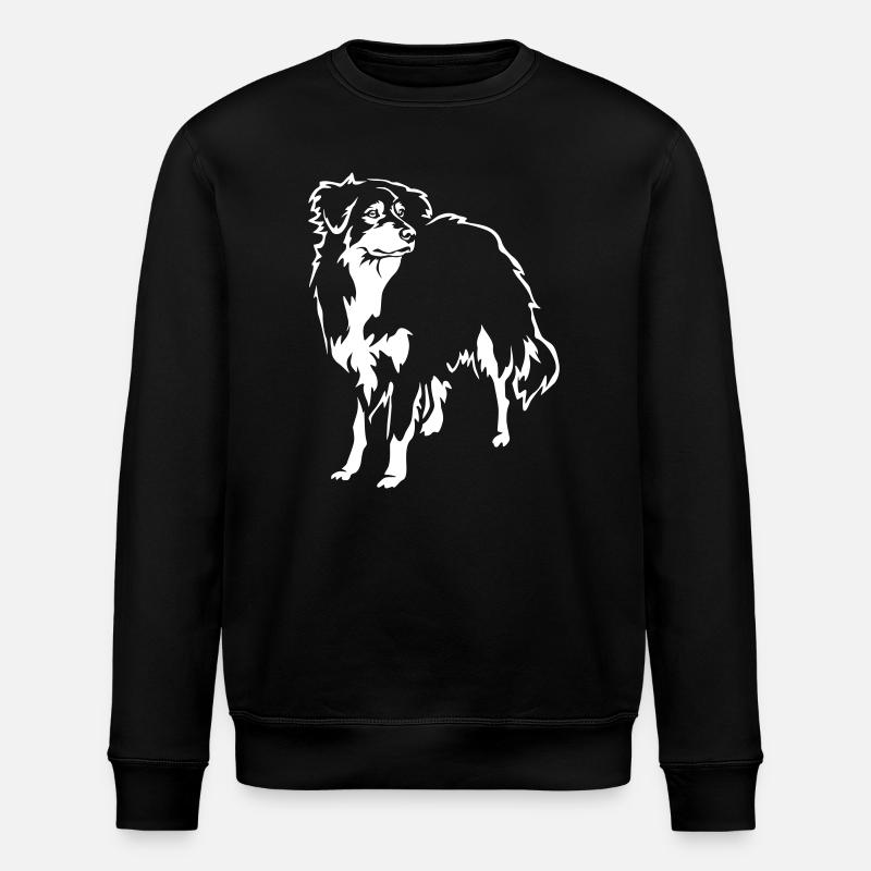 Australian Shepherd "Black Edition" - Stanley/Stella Unisex Bio-Sweatshirt ROLLER - Schwarz