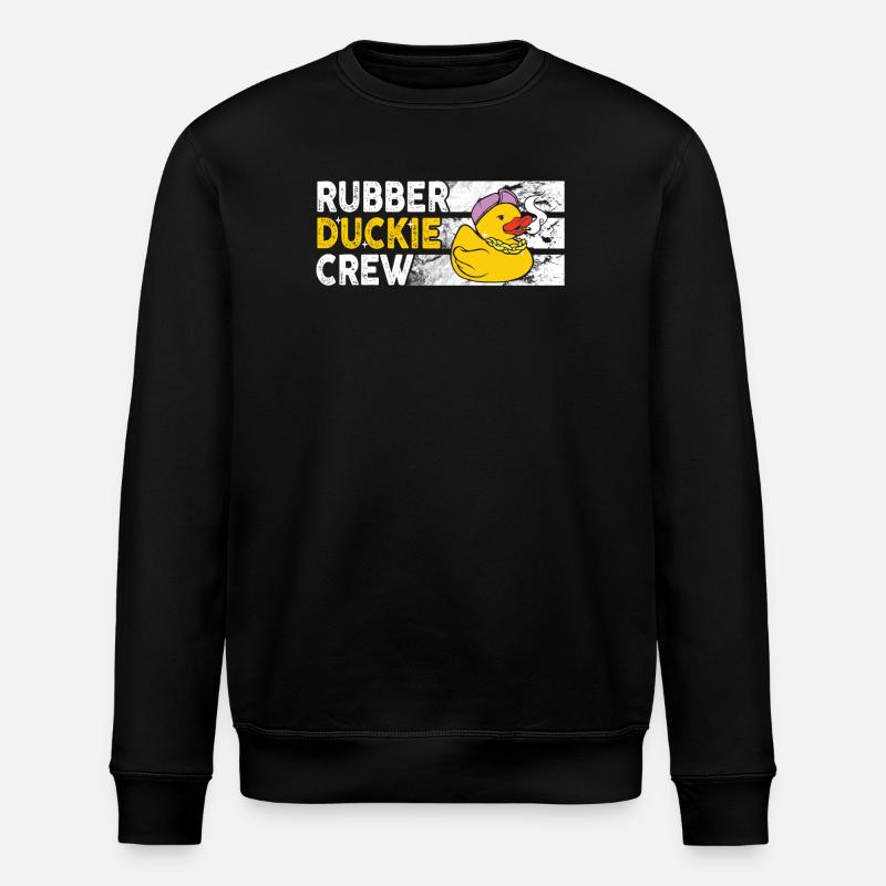 Rubber Duck Rubber Duckie Crew - Stanley/Stella Unisex Bio-Sweatshirt ROLLER - Schwarz