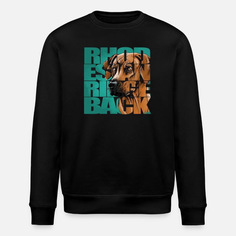Rhodesian Ridgeback - Stanley/Stella ROLLER Unisex Organic Sweatshirt - black