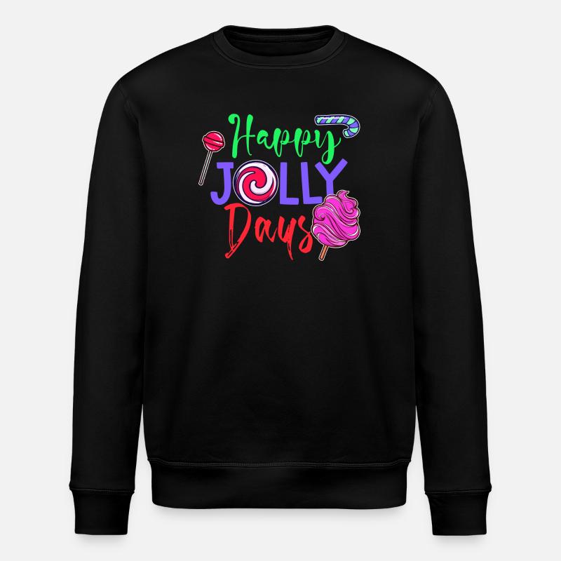 Delicious Dessert Candy Statement Sweets - Stanley/Stella ROLLER Unisex Organic Sweatshirt - black