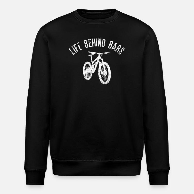 Life Behind Bars Bicycle - Stanley/Stella ROLLER Unisex Organic Sweatshirt - black