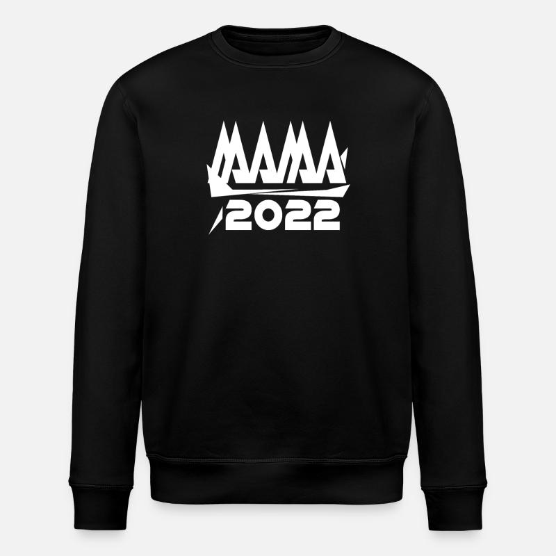 Maman 2022 Mère Grossesse Enceinte - Sweat bio ROLLER Stanley/Stella Unisexe - noir