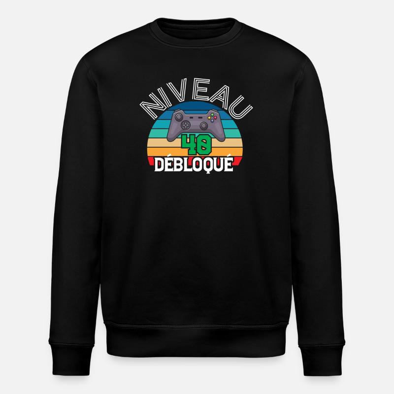 Niveau 40 débloqué - Sweat bio ROLLER Stanley/Stella Unisexe - noir