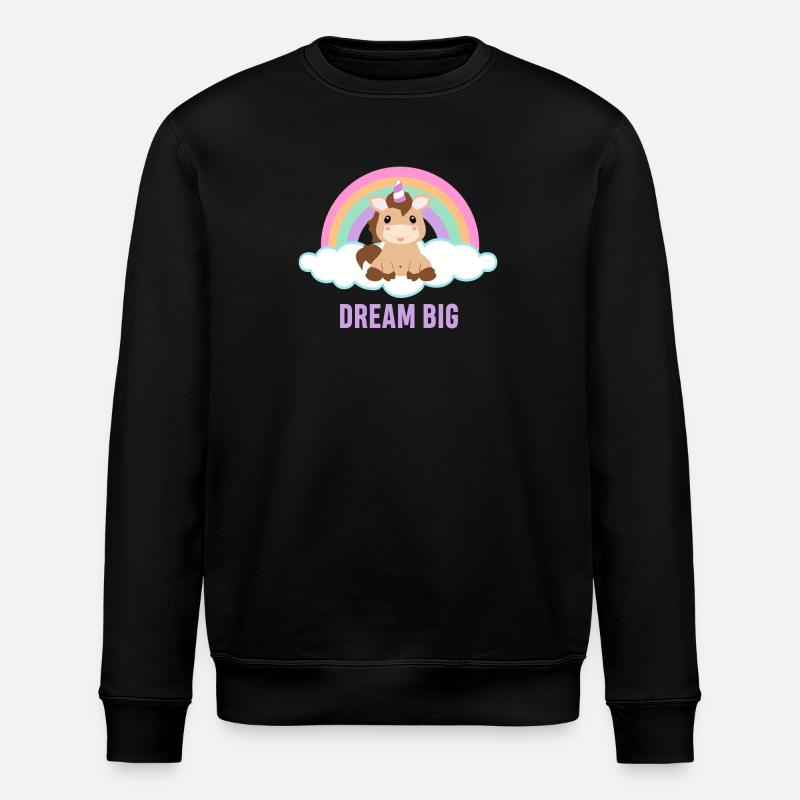 Dream big - Stanley/Stella ROLLER Unisex Organic Sweatshirt - black
