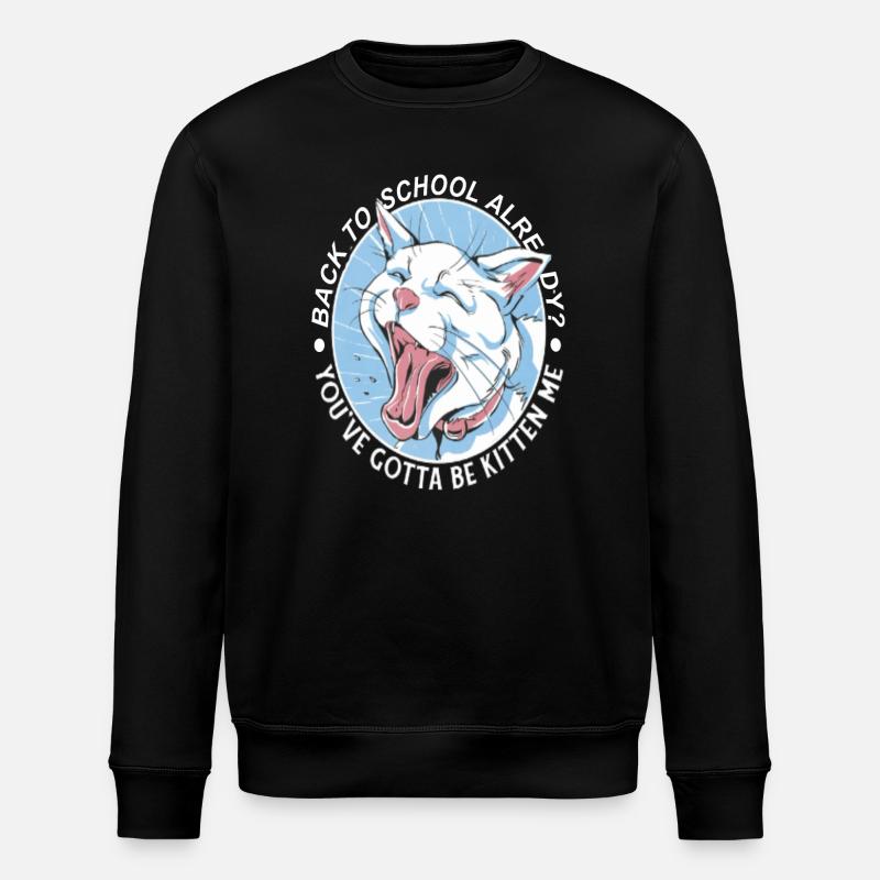 Schulhund Kreislogo - Stanley/Stella Unisex Bio-Sweatshirt ROLLER - Schwarz