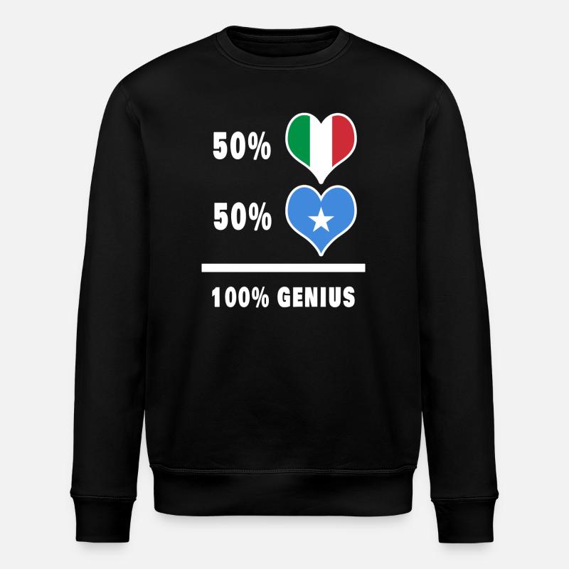 Brilliant Italien und Somalia / Geschenk - Stanley/Stella Unisex Bio-Sweatshirt ROLLER - Schwarz