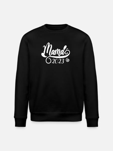 Maman 2023 Mère Grossesse Enceinte - Sweat bio ROLLER Stanley/Stella Unisexe - noir
