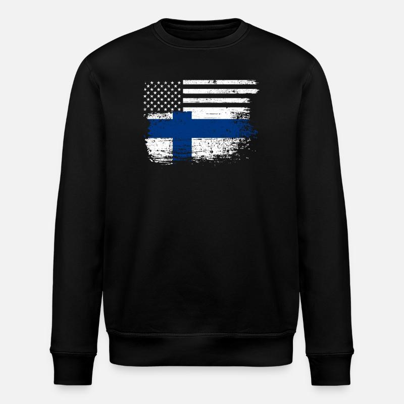 Drapeau américain de la Finlande - Sweat bio ROLLER Stanley/Stella Unisexe - noir