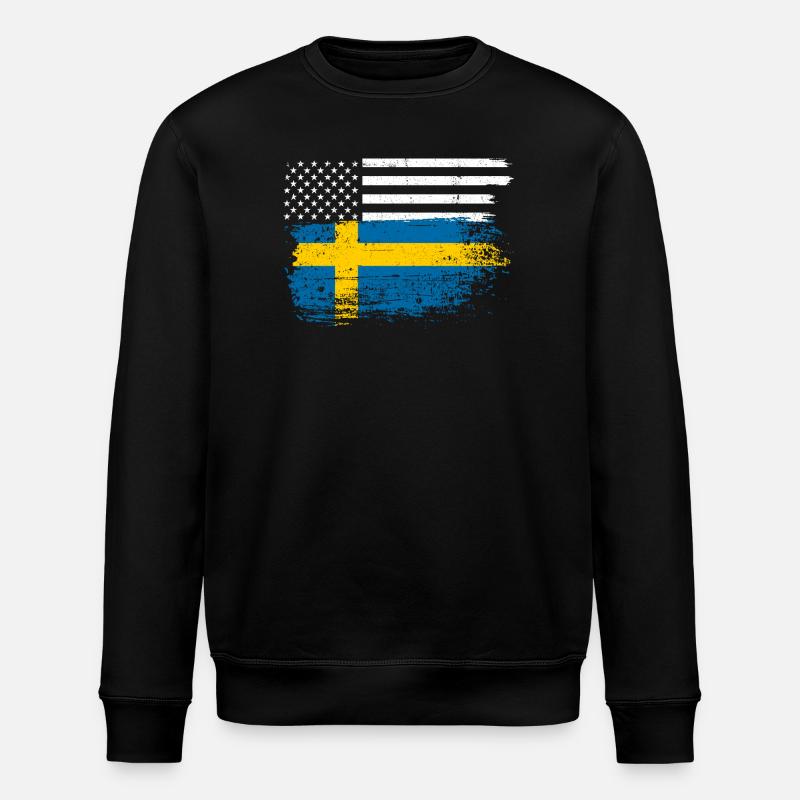 Drapeau Fusion : US Nordic Brush - Sweat bio ROLLER Stanley/Stella Unisexe - noir