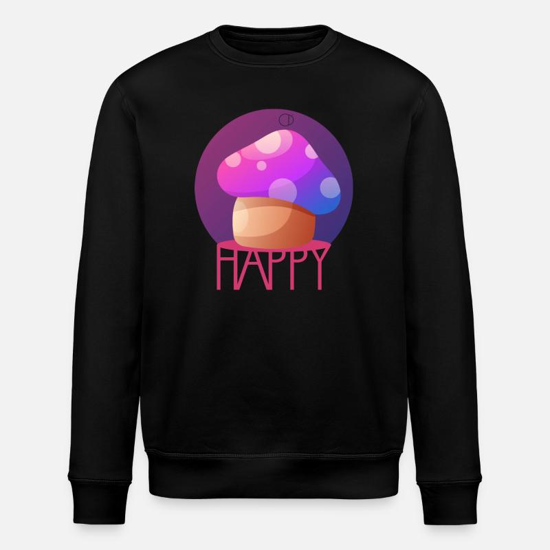 MAGIC MUSHROOM by CD - Stanley/Stella ROLLER Unisex Organic Sweatshirt - black