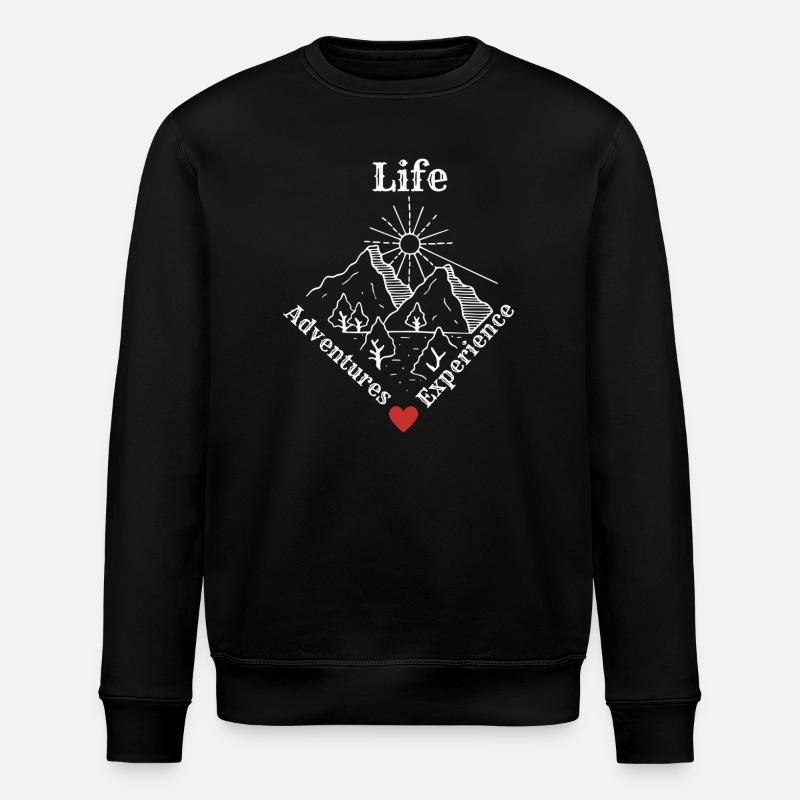 Life Adventures Experience - Adventure Tee - Stanley/Stella Unisex Bio-Sweatshirt ROLLER - Schwarz